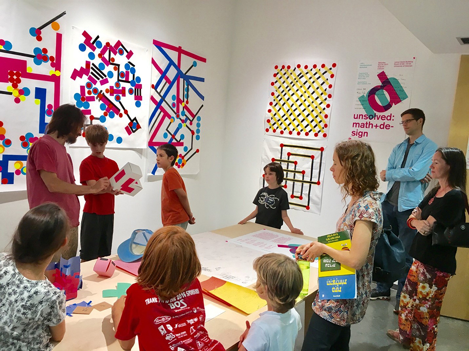 Children at math camp